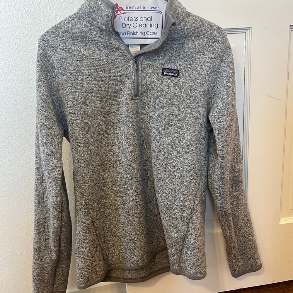 Patagonia Gray Quarter-Zip Pullover